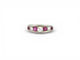 Bague 53 bague art deco t54 sertie de diamants 0.45ct & rubis 0.25ct en or blanc 18k 58 Facettes 273171