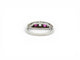 Bague 53 bague art deco t54 sertie de diamants 0.45ct & rubis 0.25ct en or blanc 18k 58 Facettes 273171