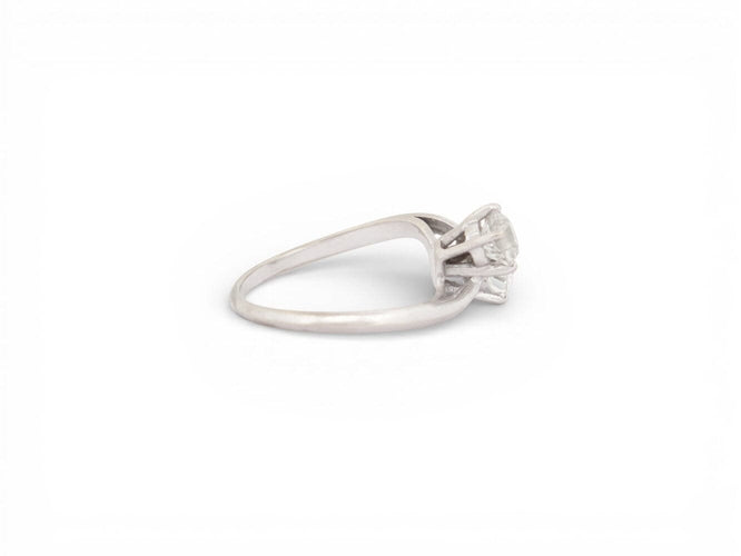 Bague 53 bague sertie toi & moi 2 diamants 0.95ct t53 en or blanc 18k 3g 58 Facettes 273170