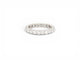 Bague 51 bague alliance americaine 22 diamants pavage complet 1.65ct t51 en or blanc 58 Facettes 273169