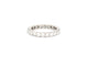 Bague 51 bague alliance americaine 22 diamants pavage complet 1.65ct t51 en or blanc 58 Facettes 273169