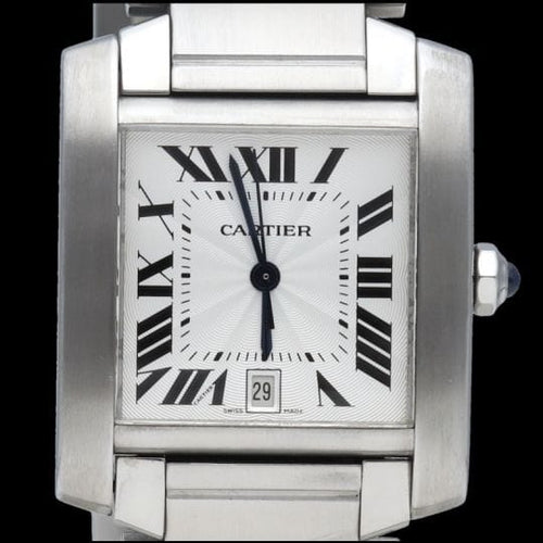 Montre Cartier Montre Tank Francaise Gm Automatique 58 Facettes MT45212