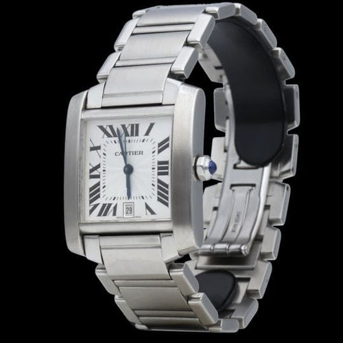 Montre Cartier Montre Tank Francaise Gm Automatique 58 Facettes MT45212