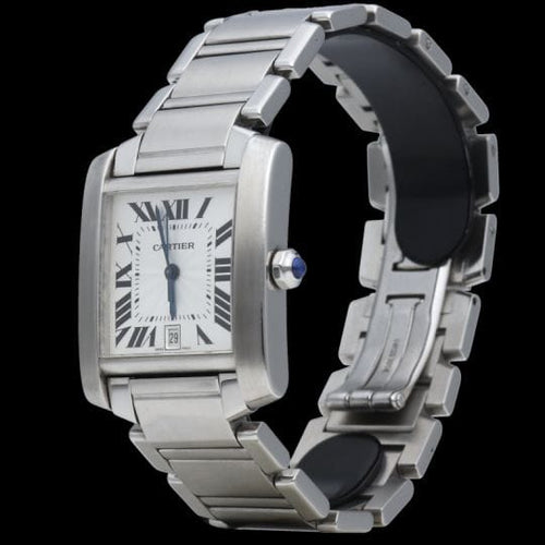 Montre Cartier Montre Tank Francaise Gm Automatique 58 Facettes MT45212