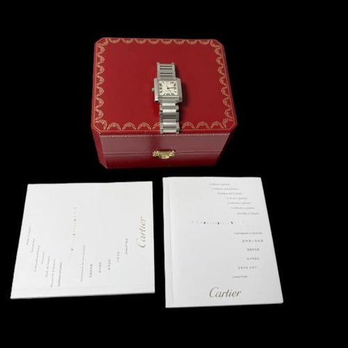 Montre Cartier Montre Tank Francaise Gm Automatique 58 Facettes MT45212