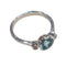 Bague 53 Bague - Topaze et diamants en or blanc 18k 58 Facettes S331