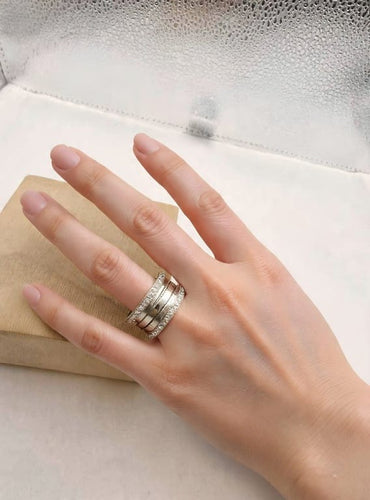 Bague 53 Bvlgari B.zero1 - Bague en or blanc 18 ct et diamants 58 Facettes CV-002