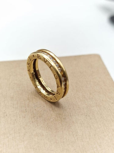 Bague 52 Bvlgari B.zero1 - Bague en or jaune 18 ct et diamants 58 Facettes CV-003