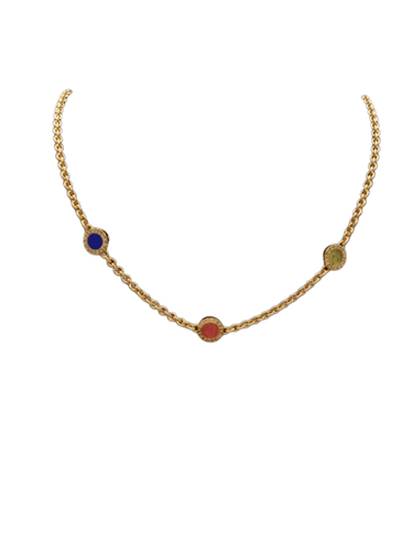 Collier BVLGARI BVLGARI - Collier en or jaune 18 ct et pierres dures 58 Facettes CV-004