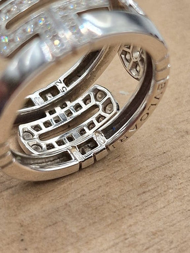 Bague 52 BVLGARI Parentesi - Bague en or blanc 18 ct et diamants 58 Facettes CV-005