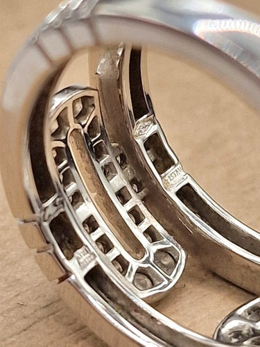 Bague 52 BVLGARI Parentesi - Bague en or blanc 18 ct et diamants 58 Facettes CV-005