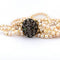 Collier Collier de perles - Fermoir en or 18 carats et argent, diamants et émeraudes 58 Facettes CL93 '(5269)