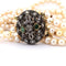 Collier Collier de perles - Fermoir en or 18 carats et argent, diamants et émeraudes 58 Facettes CL93 '(5269)
