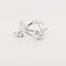 Boucles d'oreilles dinh van Le Cube Diamant - Créoles en or blanc 18 carats et diamants 58 Facettes 735191