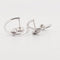 Boucles d'oreilles dinh van Le Cube Diamant - Créoles en or blanc 18 carats et diamants 58 Facettes 735191