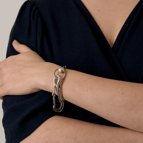 Bracelet HERMÈS - MORS - Bracelet en argent 58 Facettes 58FC32