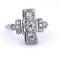 Bague 55 Bague en or blanc 18 kt sertie de diamants 58 Facettes AN528 (0559)