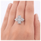 Bague 55 Bague en or blanc 18 kt sertie de diamants 58 Facettes AN528 (0559)