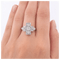 Bague 55 Bague en or blanc 18 kt sertie de diamants 58 Facettes AN528 (0559)