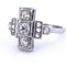 Bague 55 Bague en or blanc 18 kt sertie de diamants 58 Facettes AN528 (0559)