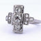 Bague 55 Bague en or blanc 18 kt sertie de diamants 58 Facettes AN528 (0559)