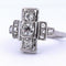 Bague 55 Bague en or blanc 18 kt sertie de diamants 58 Facettes AN528 (0559)