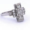 Bague 55 Bague en or blanc 18 kt sertie de diamants 58 Facettes AN528 (0559)