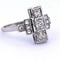 Bague 55 Bague en or blanc 18 kt sertie de diamants 58 Facettes AN528 (0559)