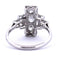Bague 55 Bague en or blanc 18 kt sertie de diamants 58 Facettes AN528 (0559)