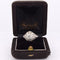 Bague 55 Bague ancienne en platine 950 avec diamant taille ancienne européenne 58 Facettes AN472 (00049)