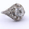 Bague 55 Bague ancienne en platine 950 avec diamant taille ancienne européenne 58 Facettes AN472 (00049)