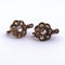 Boucles d'oreilles Boucles d'oreilles anciennes en or 14 K avec diamants 58 Facettes OR152 '(0039)