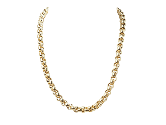 Collier Collier maille jaseron en or jaune 18 K 58 Facettes 33247