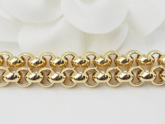 Collier Collier maille jaseron en or jaune 18 K 58 Facettes 33247