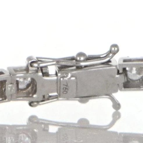 Bracelet Bracelet en or blanc 18 carats serti de diamants naturels 58 Facettes