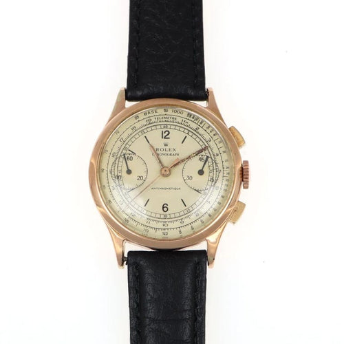 Montre Rolex - Montre chronographe vintage en or rose 18 carats 58 Facettes