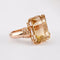 Bracelet Bracelet jonc années 50 en or jaune 750 et citrine 58 Facettes