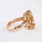Bracelet Bracelet jonc années 50 en or jaune 750 et citrine 58 Facettes