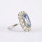 Bague 53 Bague années 1930 en platine au saphir et diamants 58 Facettes