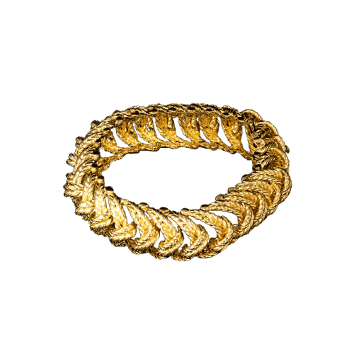 Bracelet Boucheron Paris - Bracelet tressé en or jaune 58 Facettes A12