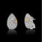 Boucles d'oreilles Boucles d'oreilles papillon en or blanc, or jaune et diamants 58 Facettes C4