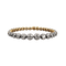Bracelet Bracelet portugais XIXe - Bracelet en or jaune, argent et diamants 58 Facettes A15