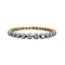 Bracelet Bracelet portugais XIXe - Bracelet en or jaune, argent et diamants 58 Facettes A15