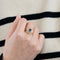 Bague 52 Bague tourbillon en or jaune 18 carats, saphir de Ceylan et diamants 58 Facettes 1-0000109/15