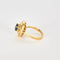 Bague 52 Bague tourbillon en or jaune 18 carats, saphir de Ceylan et diamants 58 Facettes 1-0000109/15
