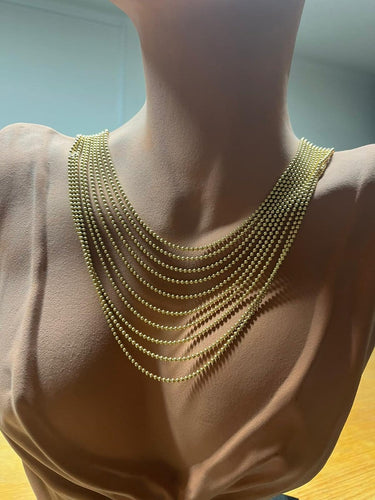 Collier Cartier Draperie - Collier en or jaune 18 carats 58 Facettes D6