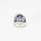 Bague 51 Bague en or blanc 18 carats saphir et diamants 58 Facettes