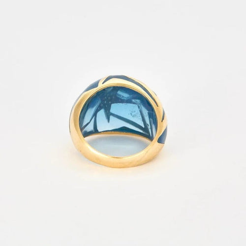 Bague 53 Bague étoile en or jaune 18 carats et diamants 58 Facettes 1-0000130/2
