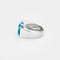 Bague 52 Bague en or blanc 18 carats avec aigues-marines et diamants 58 Facettes 1-0000101/1