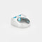 Bague 52 Bague en or blanc 18 carats avec aigues-marines et diamants 58 Facettes 1-0000101/1